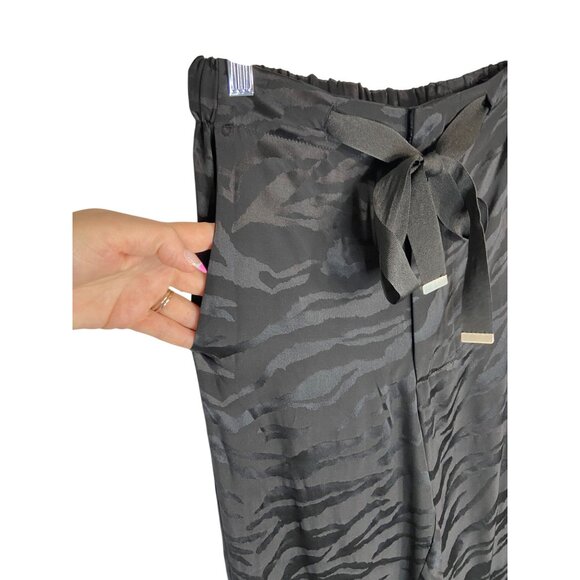 Zadig & Voltaire Pop Jacquard Tigre Silk Pants Black-sz 34 (US XS) - Picture 7 of 15